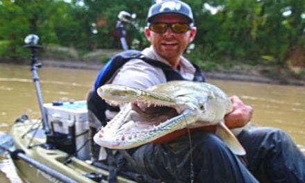 Fishing Ambassador Robert Field Boats a Bucket-List Alligator Gar from a Kayak