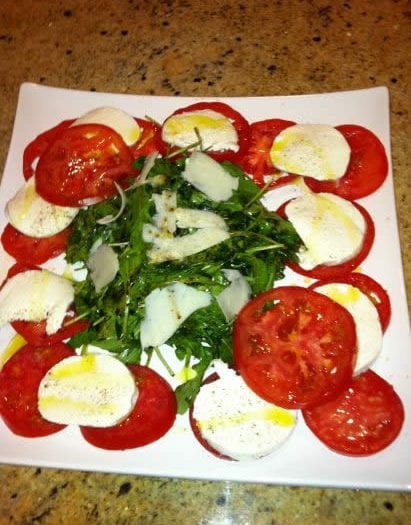 Summer Tomatoes and Fresh Mozzarella Salad