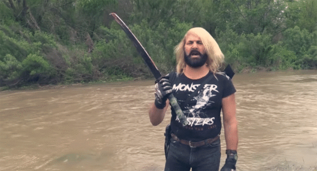 Buck Medley Goes Fishing with a Cold Steel Katana