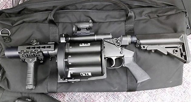 Grenade Launcher Falls Out of Police Truck, Member of the Public Returns It