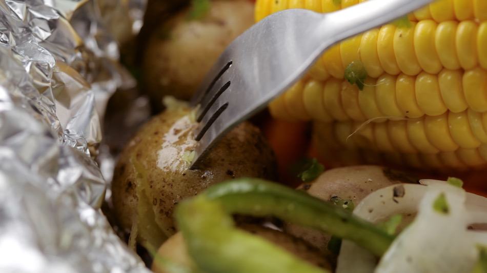 Outdoor Survival Meal: Potato & Veggie Foil Packets
