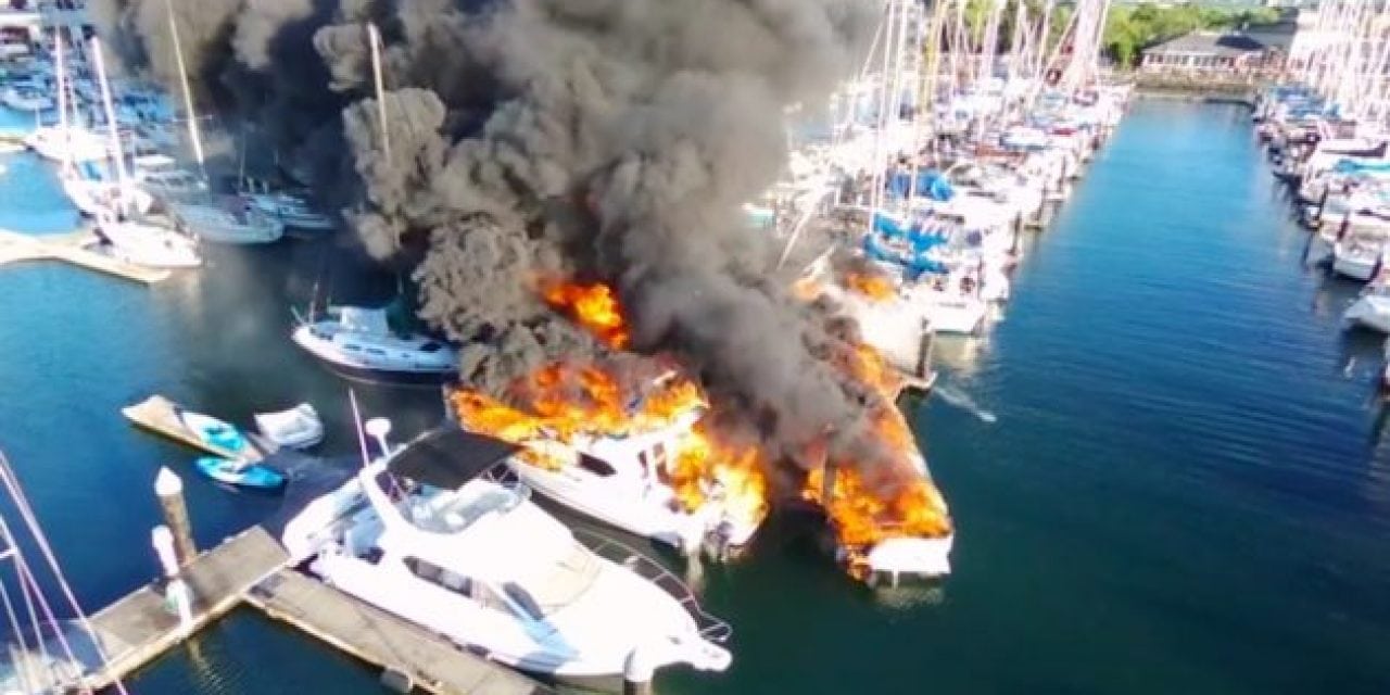 This Raging Boat Fire is No Laughing Matter