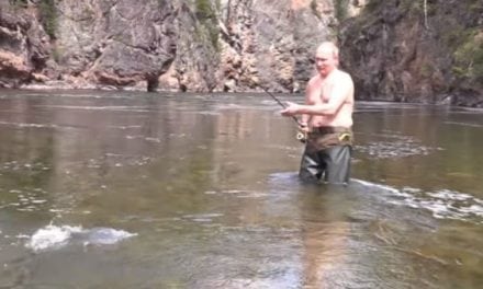Apparently, Russian President Vladimir Putin is a Big Fan of Shirtless Fishing Vacations