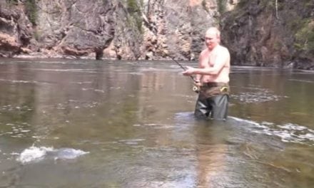 Apparently, Russian President Vladimir Putin is a Big Fan of Shirtless Fishing Vacations