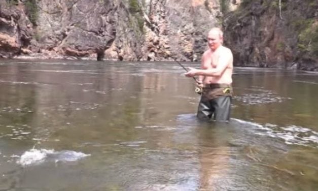 Apparently, Russian President Vladimir Putin is a Big Fan of Shirtless Fishing Vacations