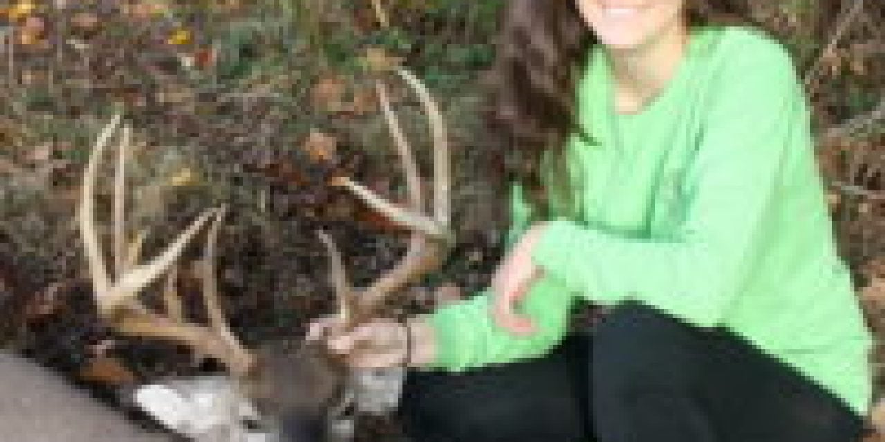 Brother Guides Sister to Biggest Buck on the Farm