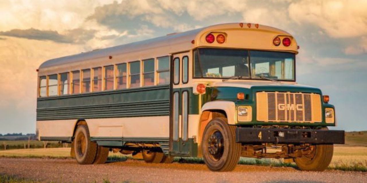 Guy Turns 65-Passenger School Bus Into the Perfect Traveling Hunting Cabin