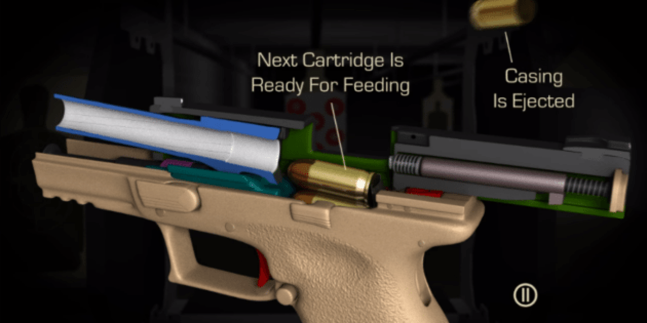 Impressive CGI Animation Shows Every Detail of How Semi-Auto Handgun Works