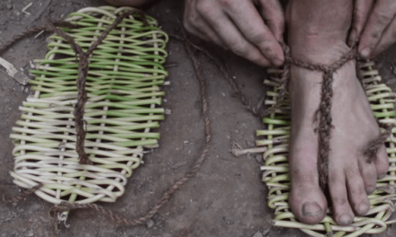 Primitive Technology: Woven Sandals Protect Your Feet in the Bush!