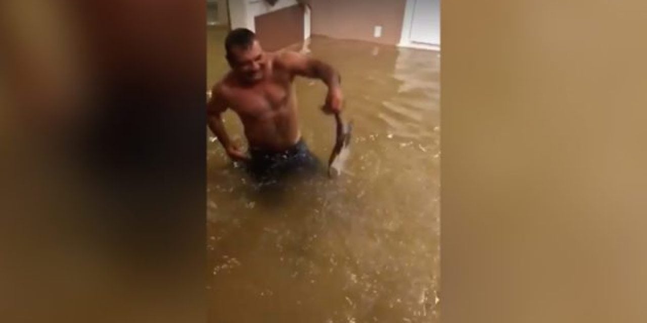 Video: Hurricane Harvey Delivers Fish to Family’s Living Room
