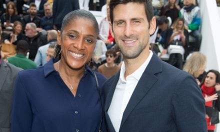 Djokovic Attends Lacoste Show in Paris