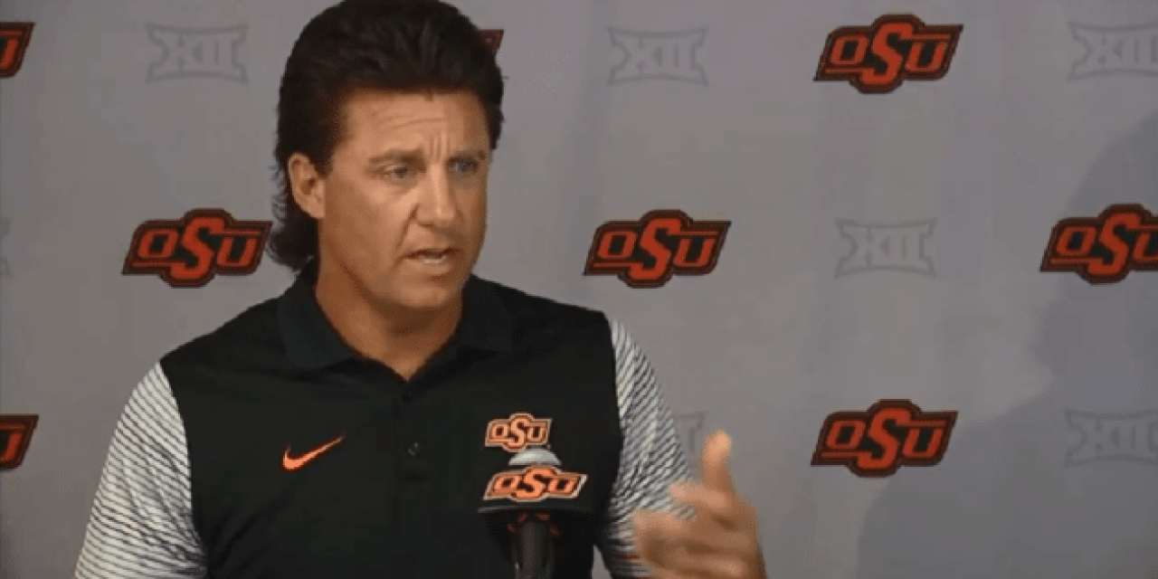 Instead of Watching the Oklahoma-Ohio State Game, Coach Mike Gundy Went Turtle Hunting