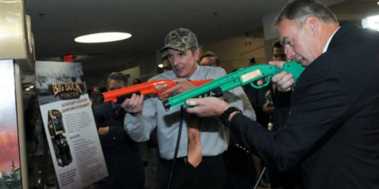 Secretary Ryan Zinke Installed a “Big Buck Hunter” Video Game at the Department of the Interior