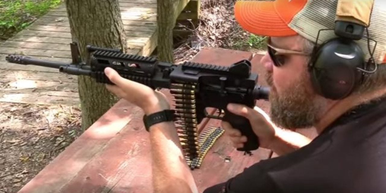 This Belt-Fed AR-15 is Sickeningly Awesome