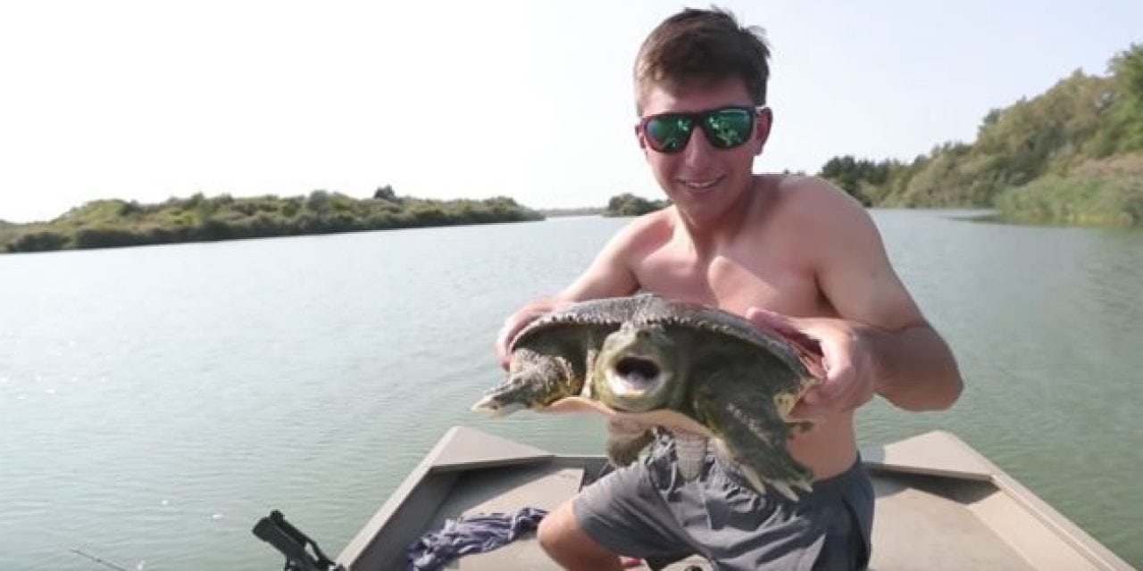 Video: APBassing Goes Tries Catfishing, Catches an Angry Turtle Instead