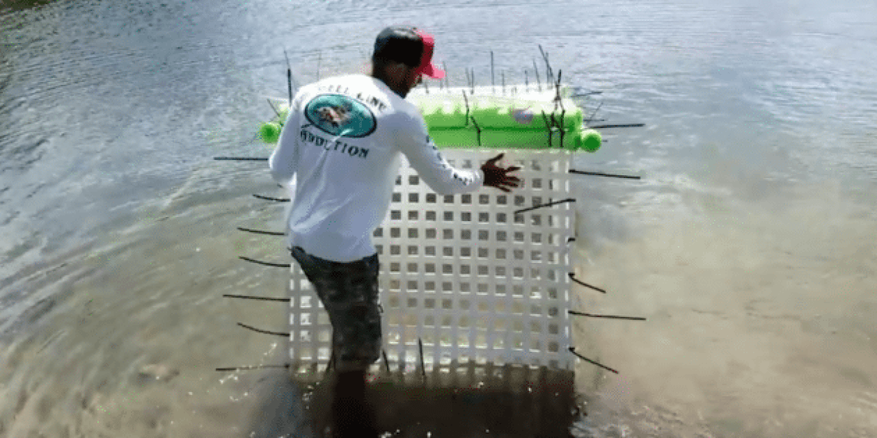 Video: Guy’s Enormous Fish Cage Aims to Save His Fish from Hurrican Irma