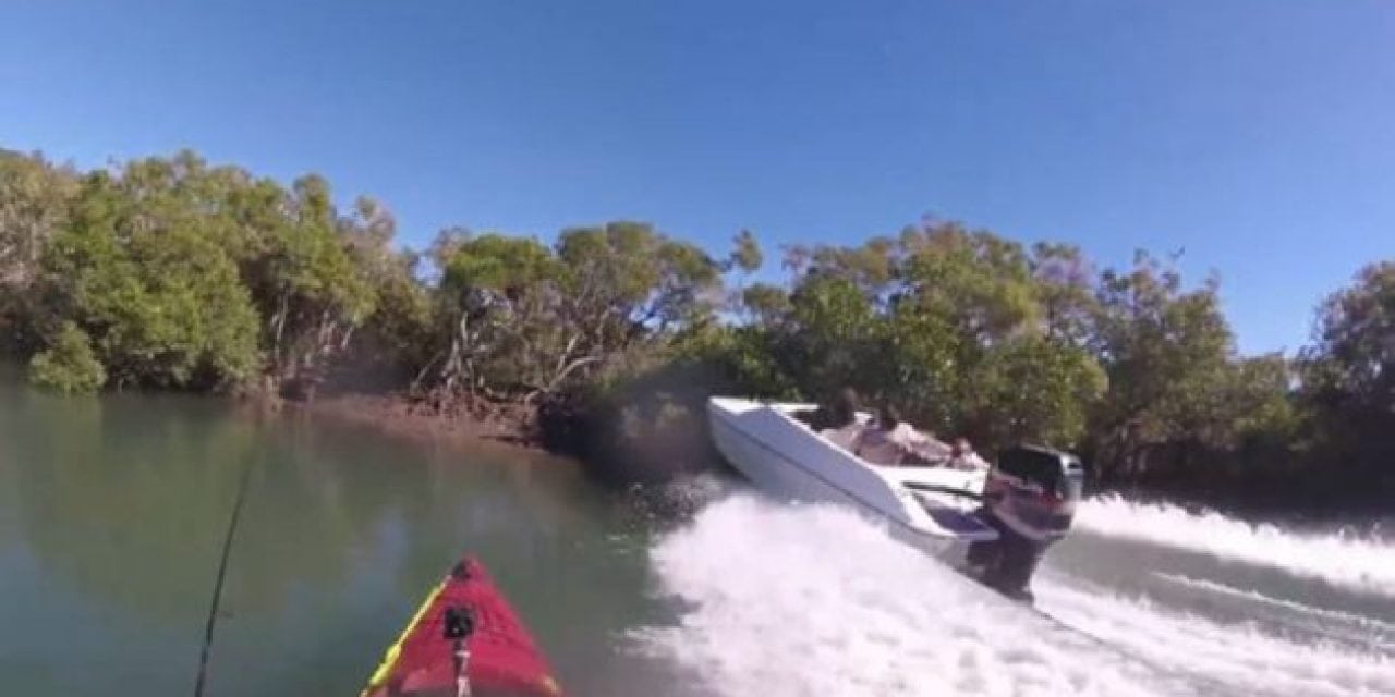 Video: One Heck of a Close Call for This Kayak Angler