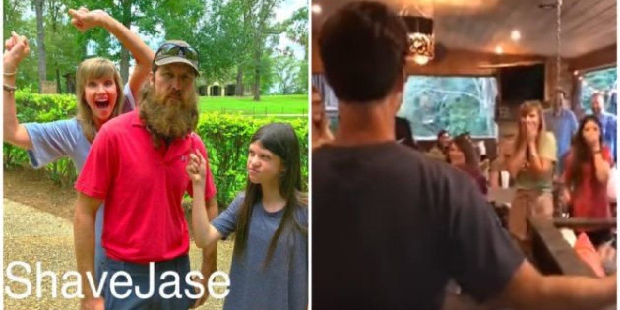 Video: Unrecognizable! Duck Dynasty Star Jase Robertson Shaves Off Iconic Beard for His Daughter’s Charity
