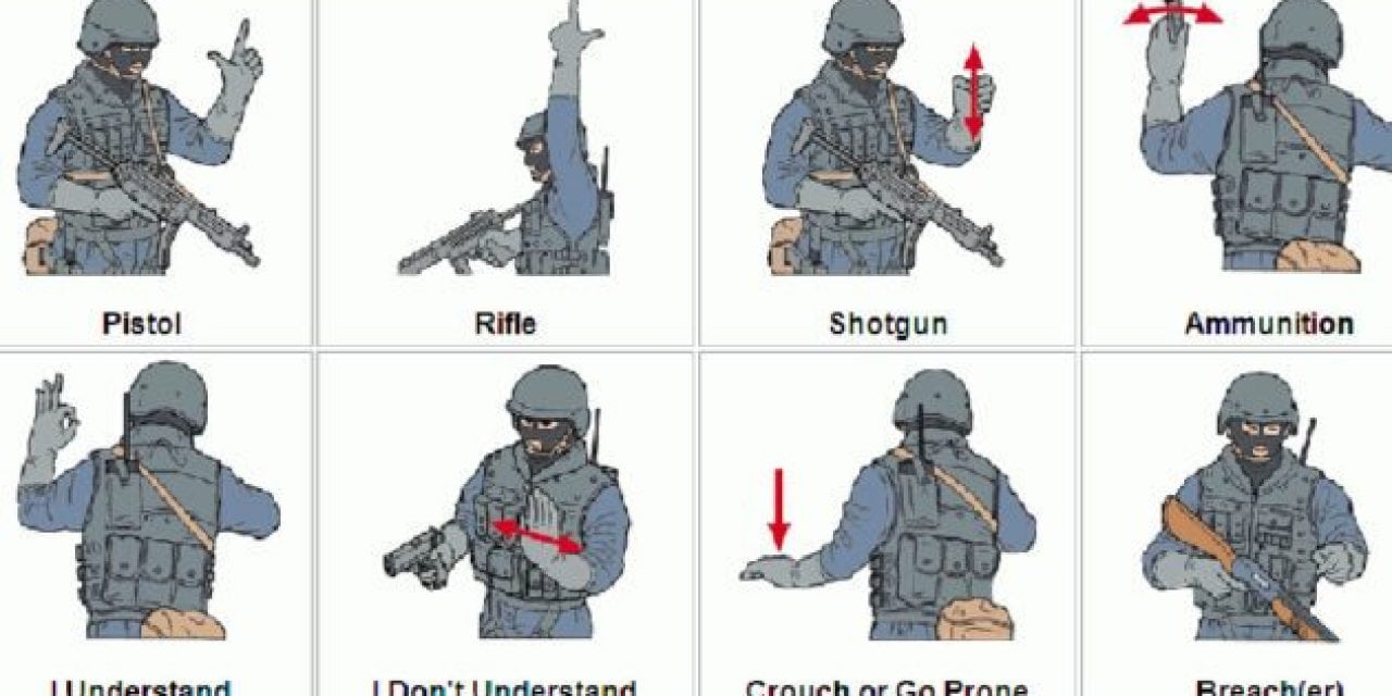 Check Out This Infographic of Sniper and SWAT Hand Signals