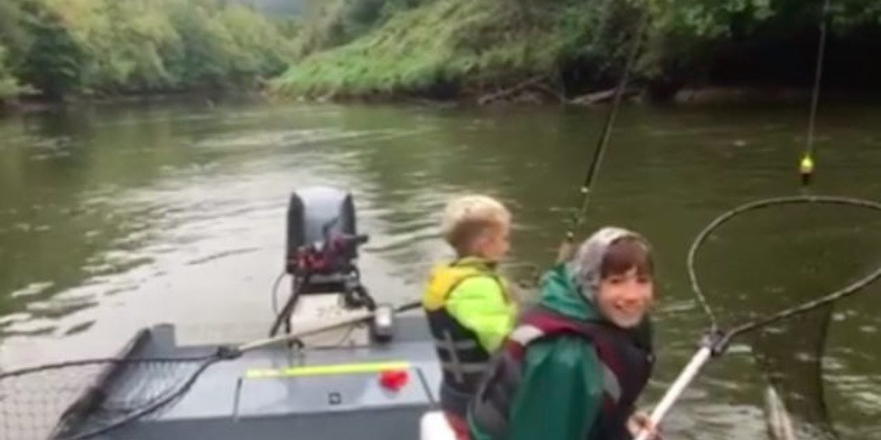 Daily Smile: Brothers Land Nice Coho While Dad Calmly Gives Advice
