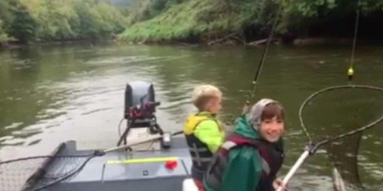 Daily Smile: Brothers Land Nice Coho While Dad Calmly Gives Advice