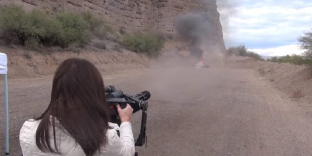 Firepower Fun: Minigun vs. Truck