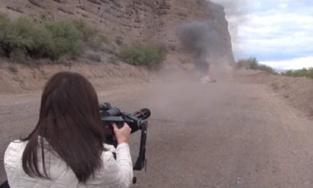 Firepower Fun: Minigun vs. Truck