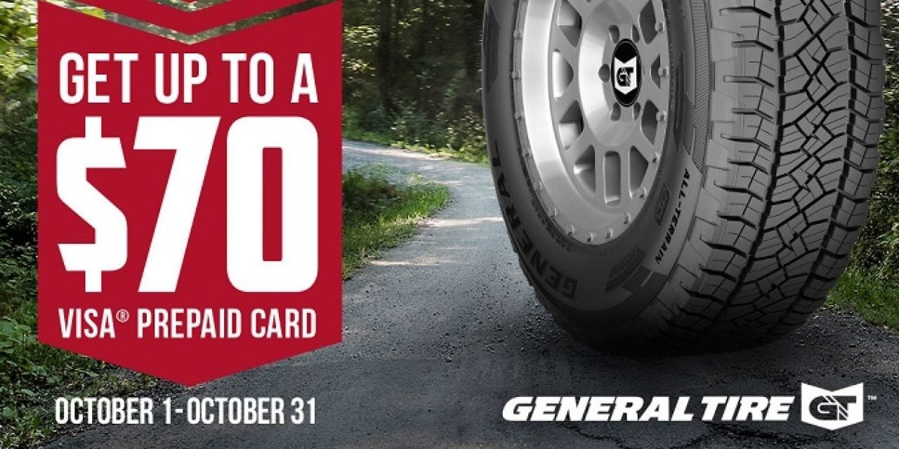 General Tire Promotion: Offers Up To $70