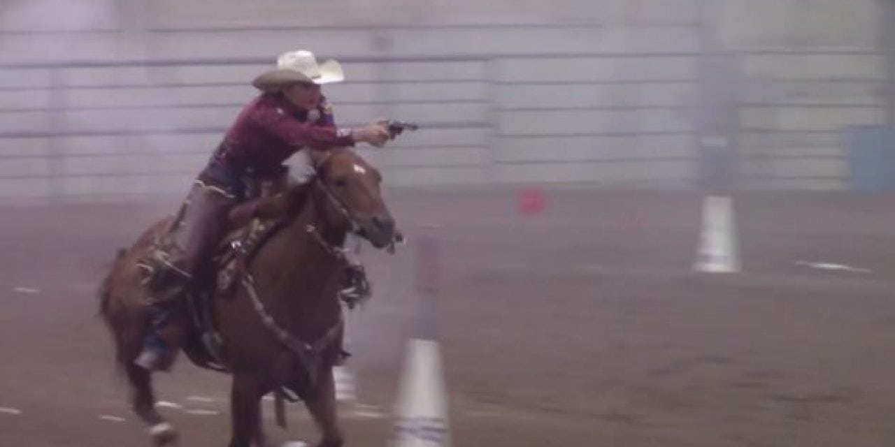 Here’s Why Kenda Lenseigne Is a Champion of Cowboy Mounted Shooting