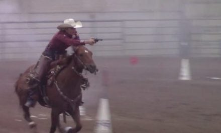 Here’s Why Kenda Lenseigne Is a Champion of Cowboy Mounted Shooting