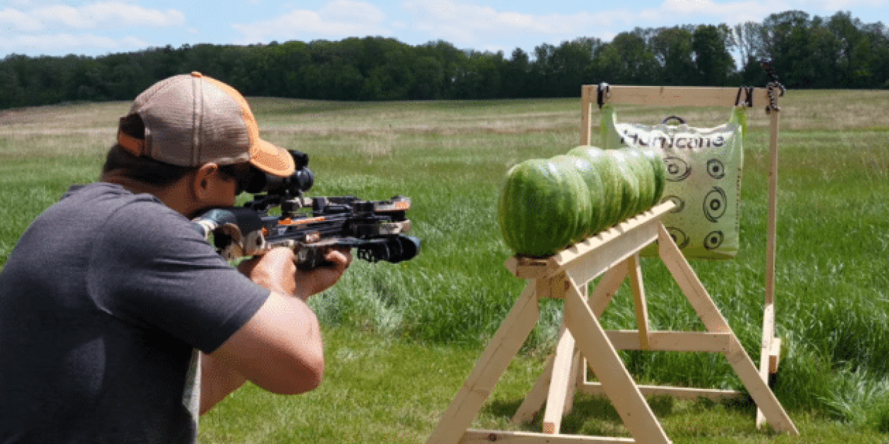 How Many Watermelons Will a Crossbow and a .223 Shoot Through?