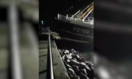 Video: Drunk Guy Provides Commentary for a Fishing Trawler that Crashed into a Pier
