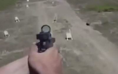 Zipline Target Shooting Looks Awesome