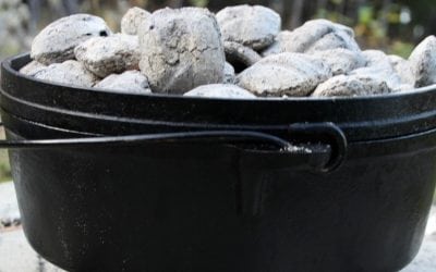 Easy Dutch Oven Peach Cobbler Perfect for Camping or Hunting Trips