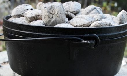Easy Dutch Oven Peach Cobbler Perfect for Camping or Hunting Trips