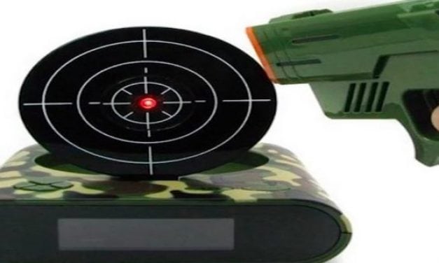 For the Gun Owner Who Has Everything: The Pistol Alarm Clock