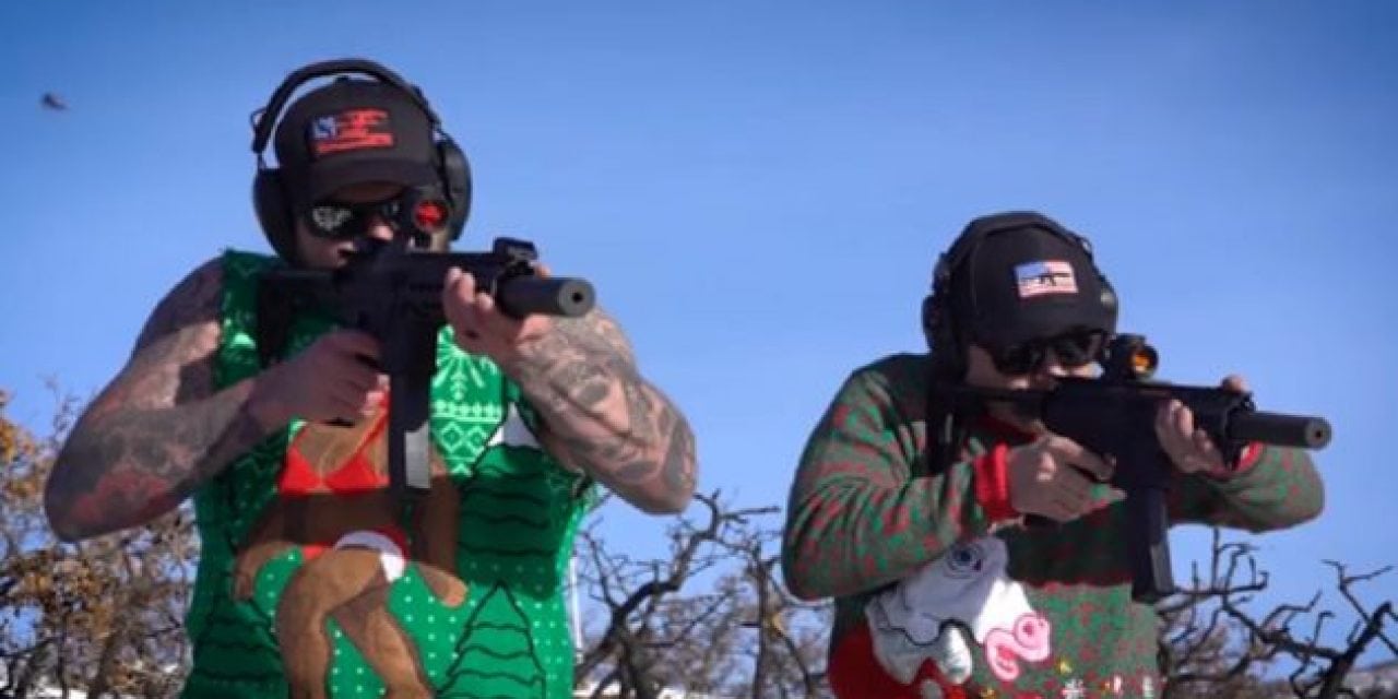 Get Ready for Christmas Carols Played with Guns