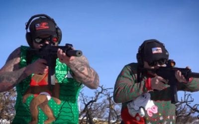 Get Ready for Christmas Carols Played with Guns