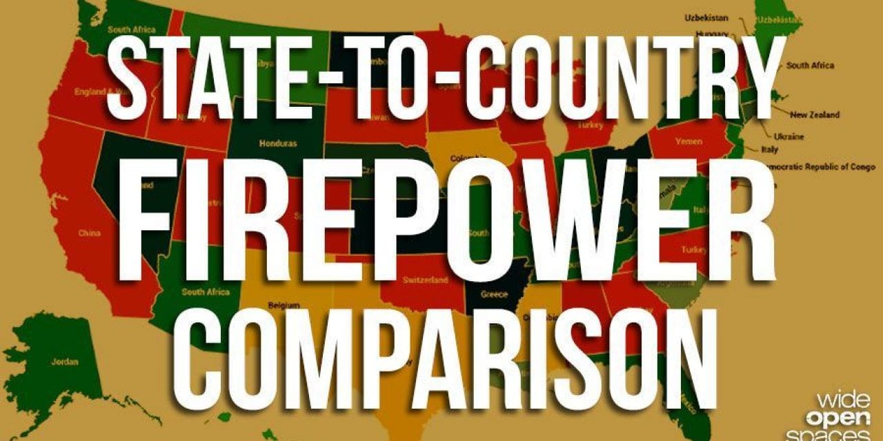 Gun Ownership Infographic Compares Each State to a Foreign Country