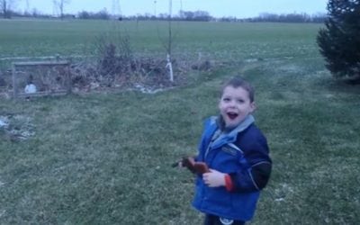 The Best Christmas Ever: 6-Year-Old Boy Shoots First BB Gun