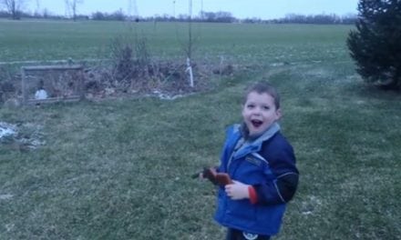 The Best Christmas Ever: 6-Year-Old Boy Shoots First BB Gun