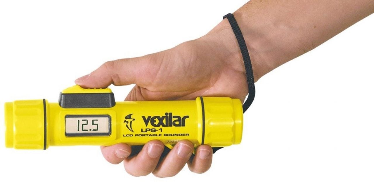 The Vexilar LPS-1 is a hand held digital depth finder