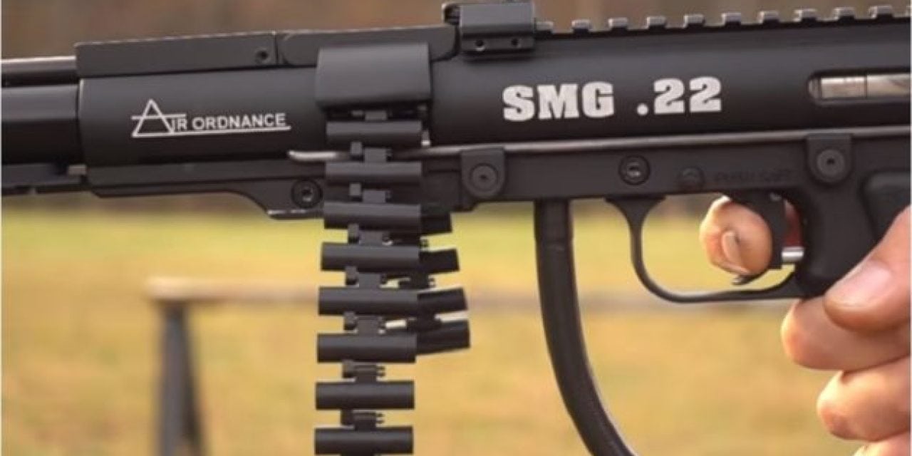 Video: This Belt-Fed, Full-Auto Pellet Gun Just Looks Like Too Much Fun