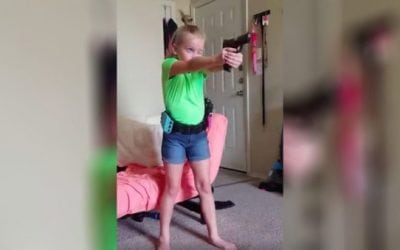 Watch a Young Lady Who Knows How to Control Her Firearm