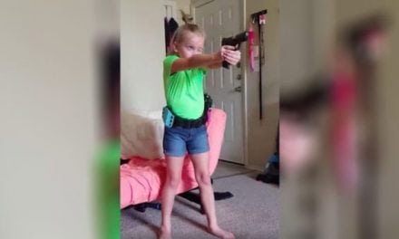 Watch a Young Lady Who Knows How to Control Her Firearm