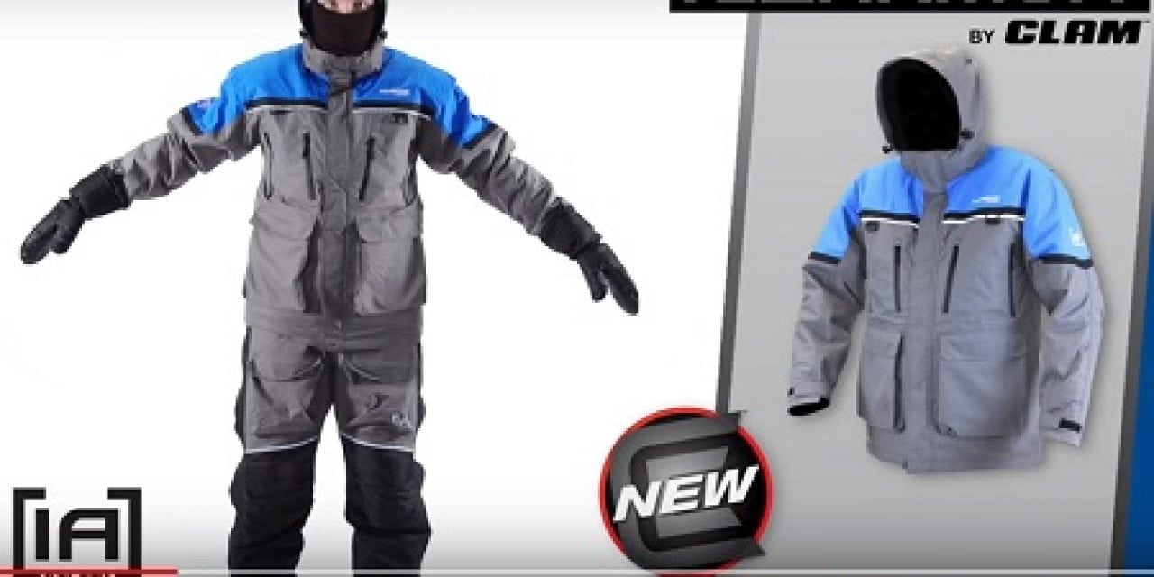 Best Float Suit on Ice the Ascent Float Parka and Bibs by Clam Outdoors