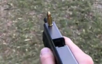 Glock Owner Loads a Single Round with a Trick Shot