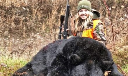 Huntress Lands 252-Yard Shot on Black Bear with Her 7mm Magnum