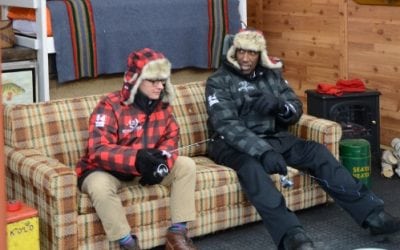 Roof Top Ice Fishing With Rapala At This Year Super Bowl