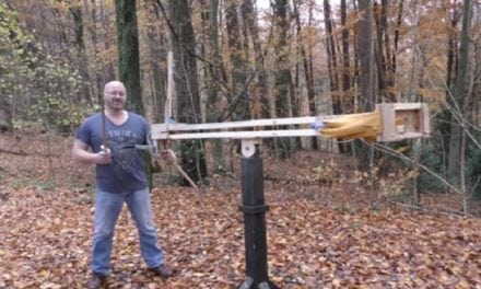 This Slingshot Shoots Swords